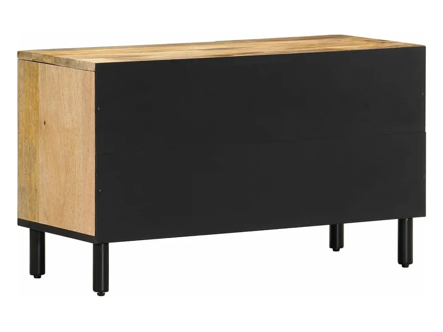 Mueble de TV madera maciza de mango 80x31x46 cm
