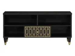 Mueble de TV madera maciza de mango 100x33x46 cm