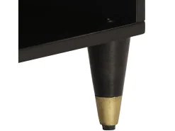 Mueble de TV madera maciza de mango 100x33x46 cm