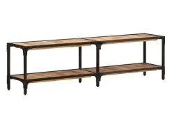 Mueble de TV madera maciza de mango 150x30x41 cm