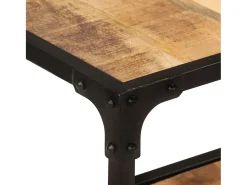 Mueble de TV madera maciza de mango 150x30x41 cm