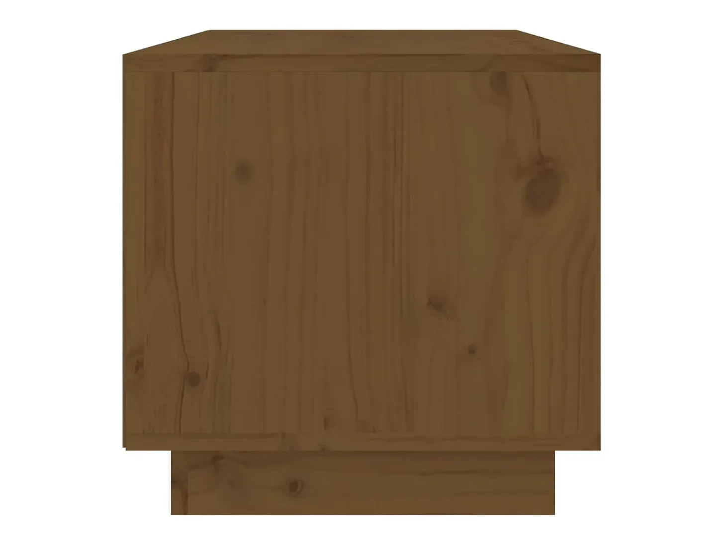 Mueble de TV madera maciza de pino marrón miel 60x35x35 cm