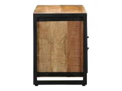 Mueble de TV madera maciza de mango rugosa 100x30x40 cm