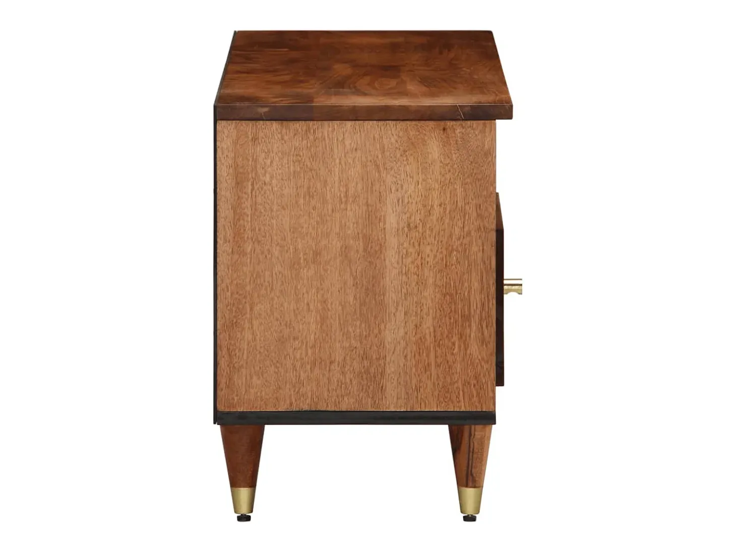 Mueble de TV madera maciza de mango 100x33x46 cm