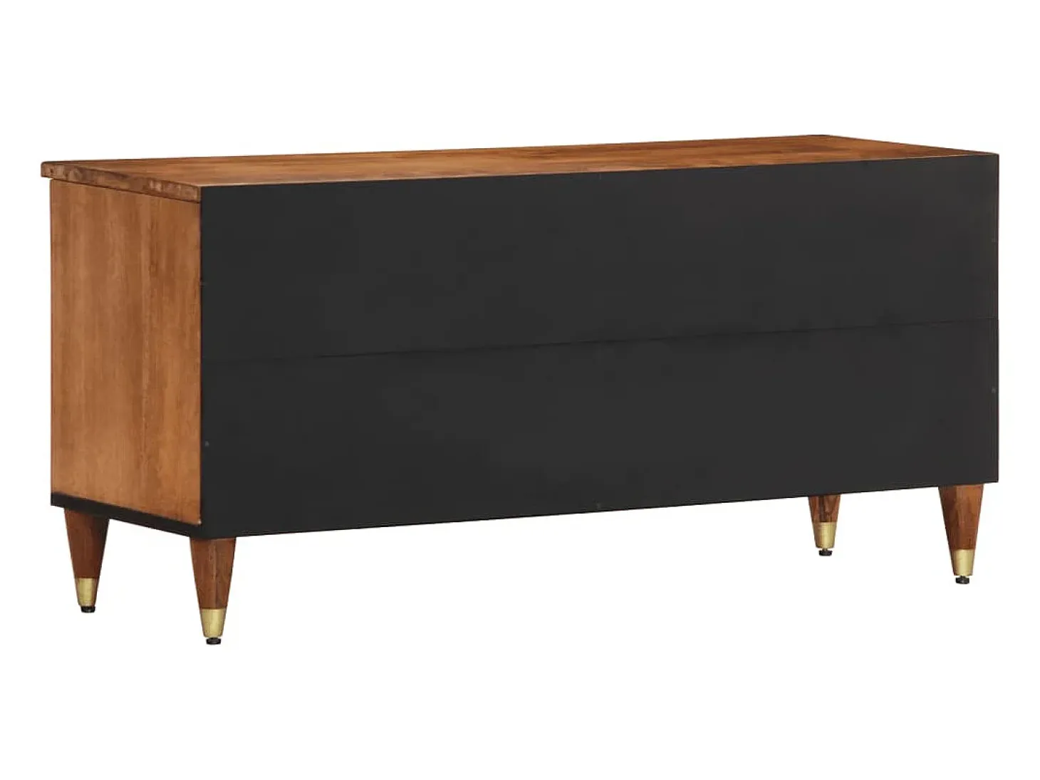 Mueble de TV madera maciza de mango 100x33x46 cm