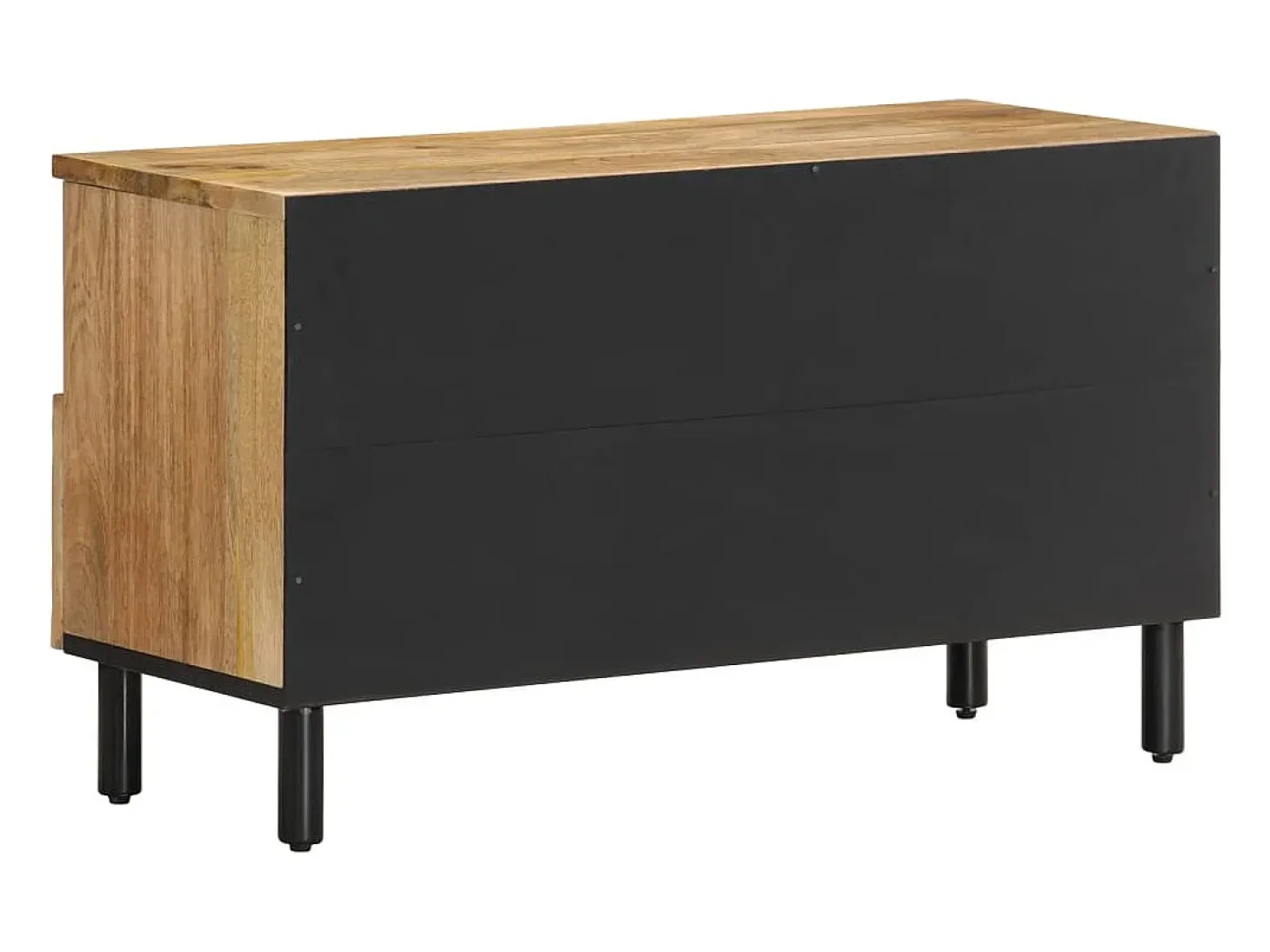 Mueble de TV madera maciza de mango 80x33x46 cm