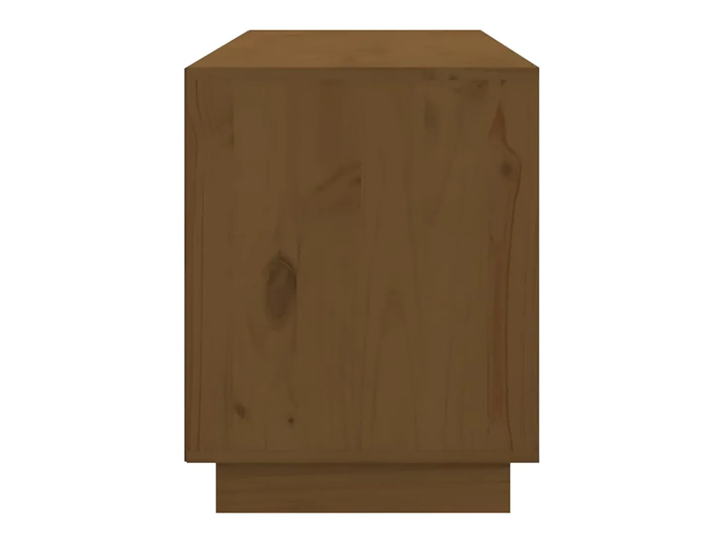 Mueble de TV madera maciza de pino marrón miel 176x37x47,5 cm
