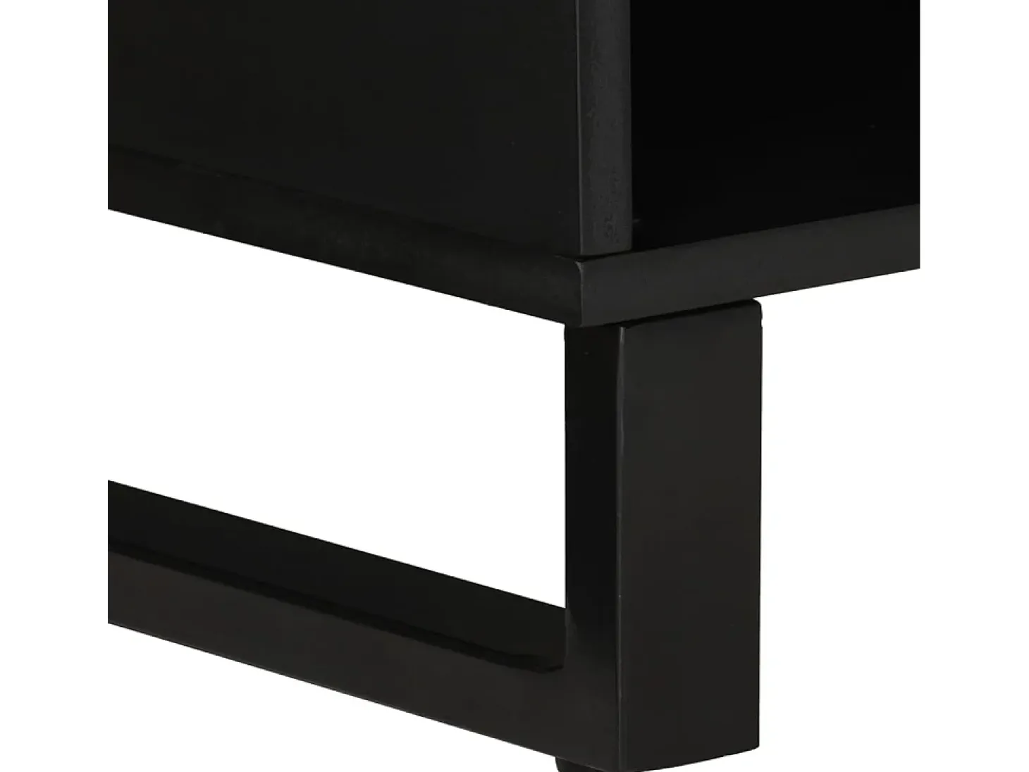 Mueble de TV madera mango y madera contrachapada 100x33x46 cm