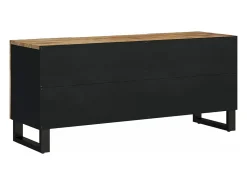 Mueble de TV madera mango y madera contrachapada 105x33,5x46 cm