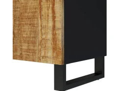 Mueble de TV madera mango y madera contrachapada 105x33,5x46 cm