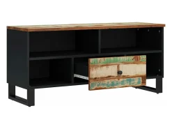 Mueble de TV madera reciclada madera contrachapada 100x33x46cm