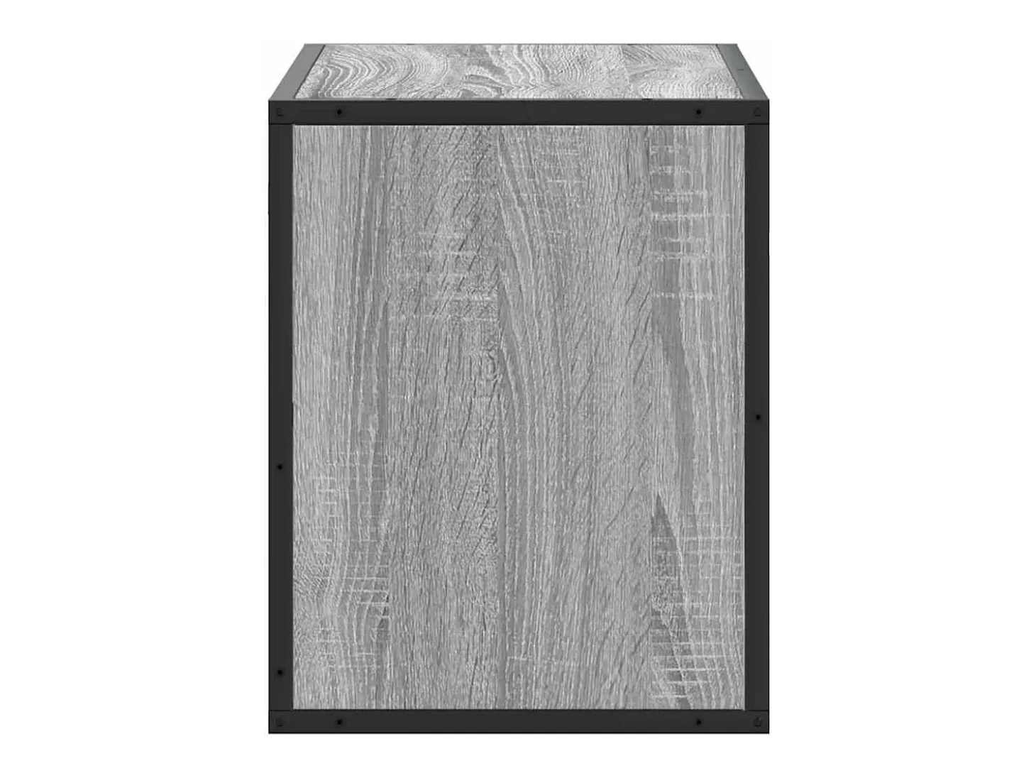 Mueble de TV madera y metal roble ahumado 60x31x39,5 cm
