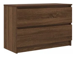 Mueble de TV marrón roble 80x35x54 cm madera de ingeniería