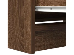Mueble de TV marrón roble 80x35x54 cm madera de ingeniería