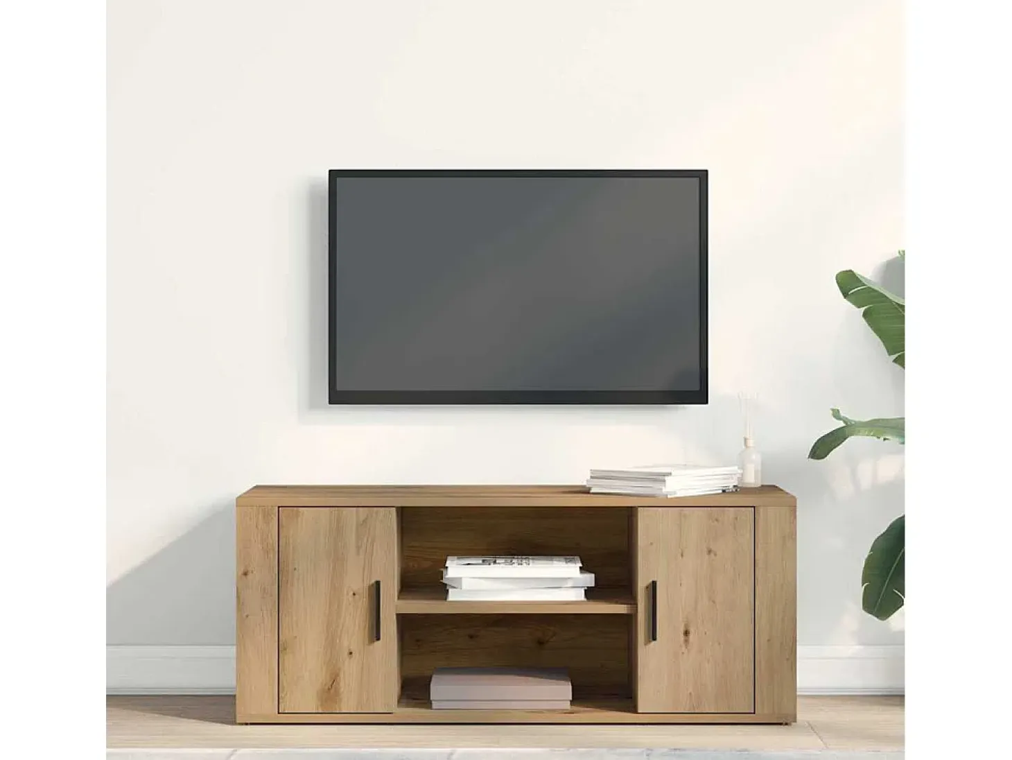 Mueble de TV Roble artisan 100 x 35 x 40 cm