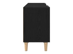 Mueble de TV Roble negro 150 x 30 x 50 cm Madera contrachapada
