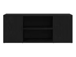 Mueble de TV Roble negro 100 x 35 x 40 cm Madera contrachapada