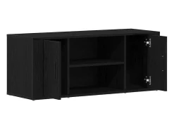 Mueble de TV Roble negro 100 x 35 x 40 cm Madera contrachapada