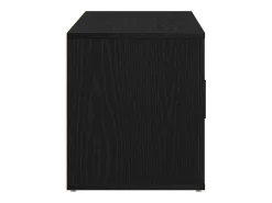Mueble de TV Roble negro 100 x 35 x 40 cm Madera contrachapada
