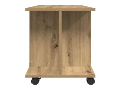 Mueble de TV ruedas madera ingeniería roble artisan 80x40x45 cm