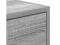 Mueble de TV Sonoma gris 100x31x25,5 cm madera de ingeniería