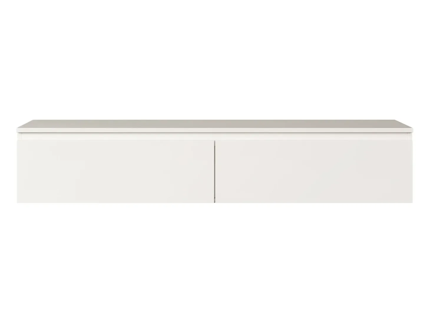 Mueble de TV suspendido con 2 puertas -150 cm -blanco -BEMMI