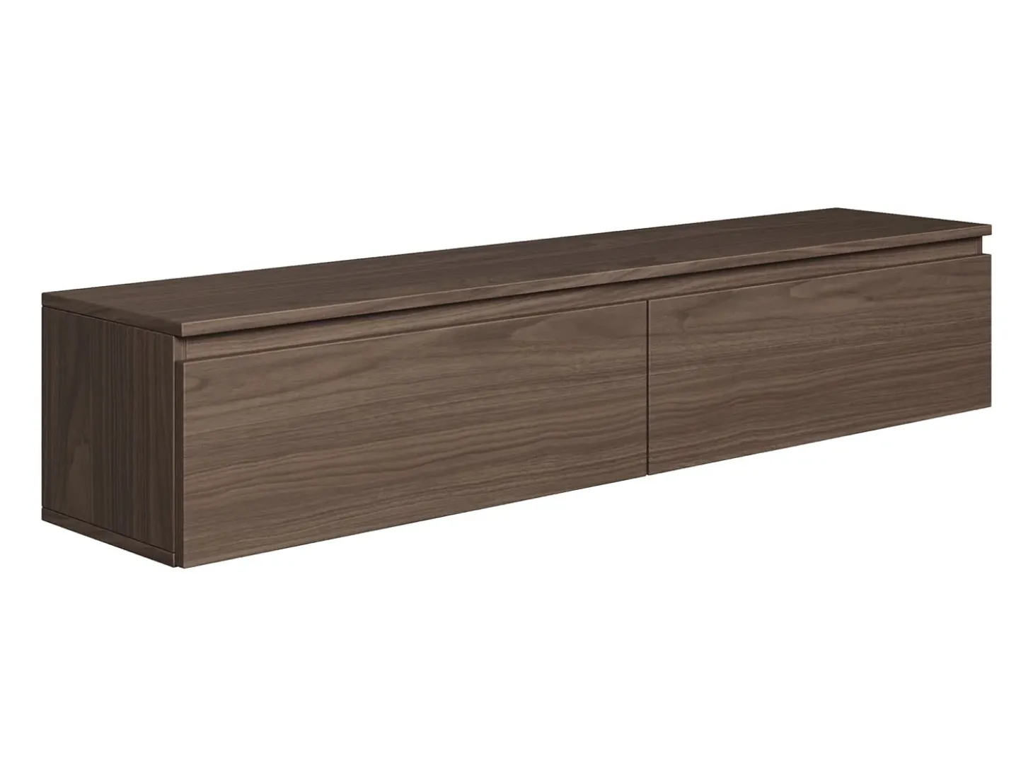 Mueble de TV suspendido con 2 puertas -150 cm -nogal de Wisconsin -BEMMI
