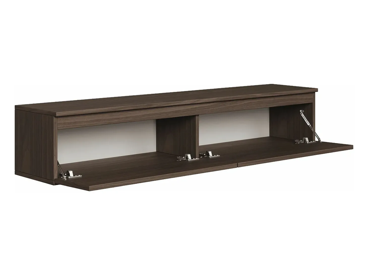 Mueble de TV suspendido con 2 puertas -150 cm -nogal de Wisconsin -BEMMI