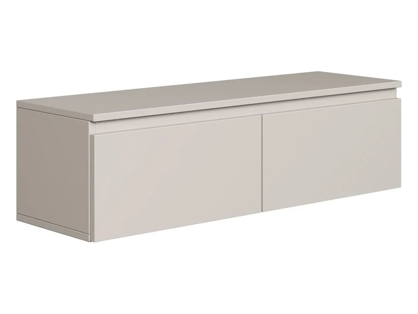 Mueble de TV suspendido con 2 puertas -100 cm -greige -BEMMI