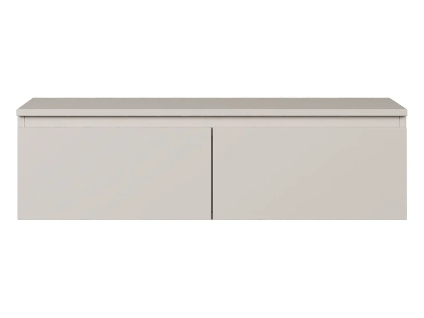Mueble de TV suspendido con 2 puertas -100 cm -greige -BEMMI