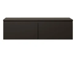 Mueble de TV suspendido con 2 puertas -100 cm -negro -BEMMI