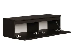 Mueble de TV suspendido con 2 puertas -100 cm -negro -BEMMI