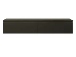 Mueble de TV suspendido con 2 puertas -150 cm -negro -BEMMI