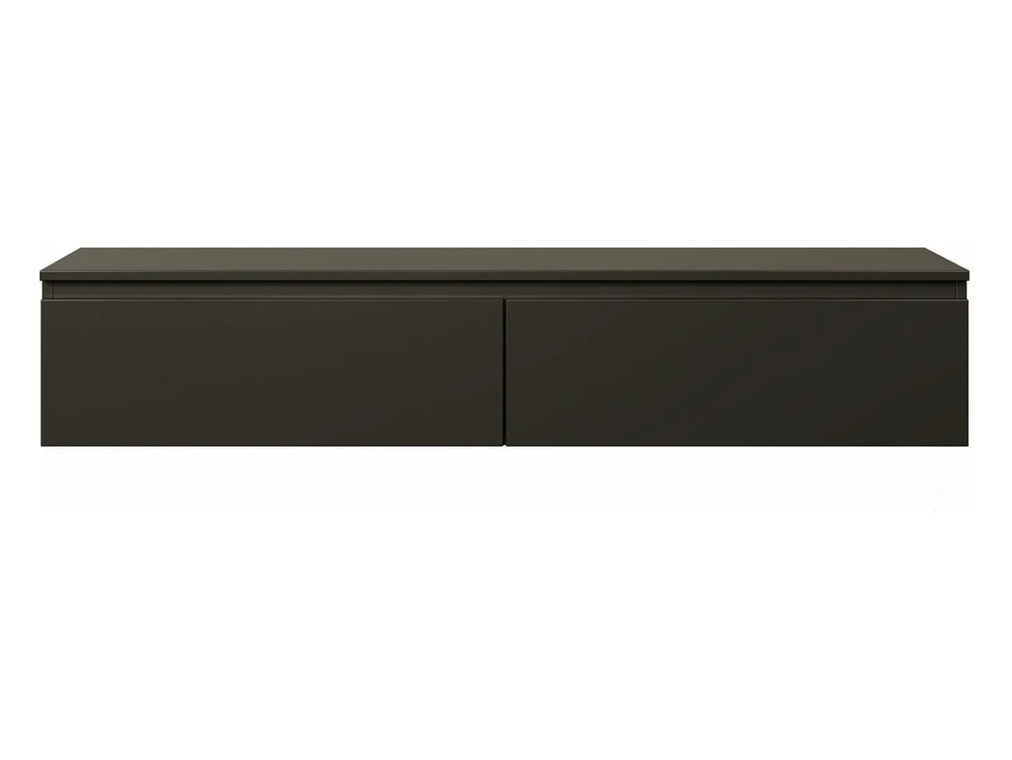 Mueble de TV suspendido con 2 puertas -150 cm -negro -BEMMI