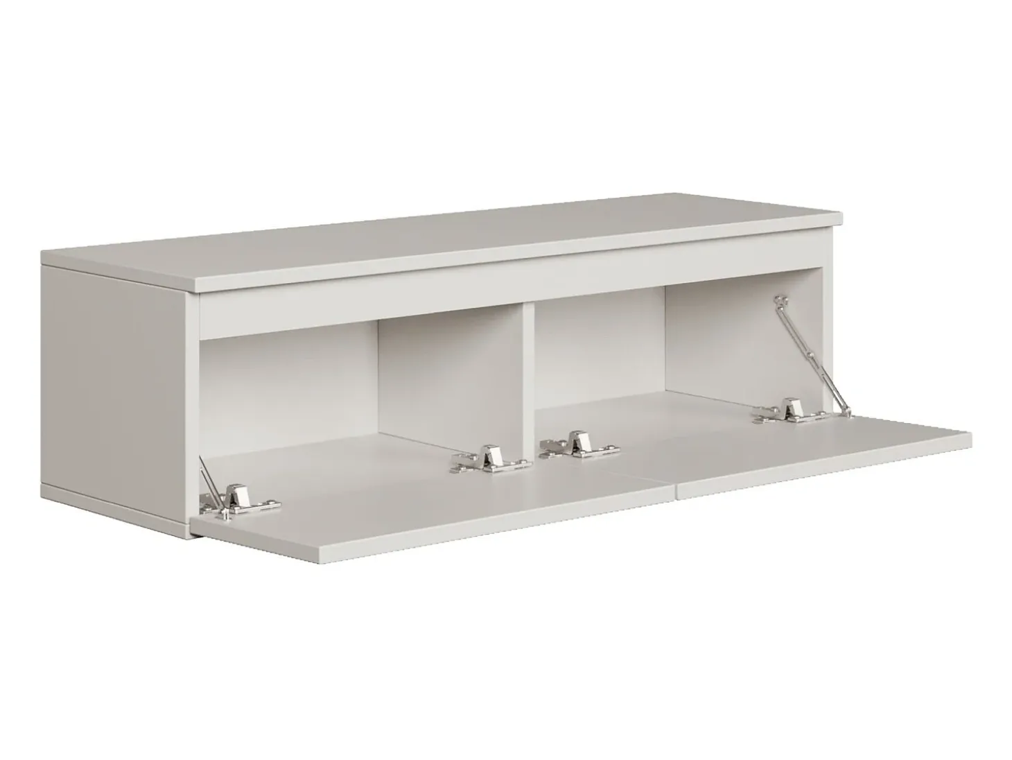 Mueble de TV suspendido con 2 puertas -100 cm -blanco -BEMMI