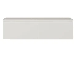 Mueble de TV suspendido con 2 puertas -100 cm -blanco -BEMMI