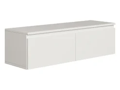 Mueble de TV suspendido con 2 puertas -100 cm -blanco -BEMMI