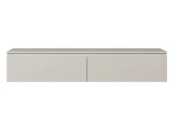 Mueble de TV suspendido con 2 puertas -150 cm -greige -BEMMI