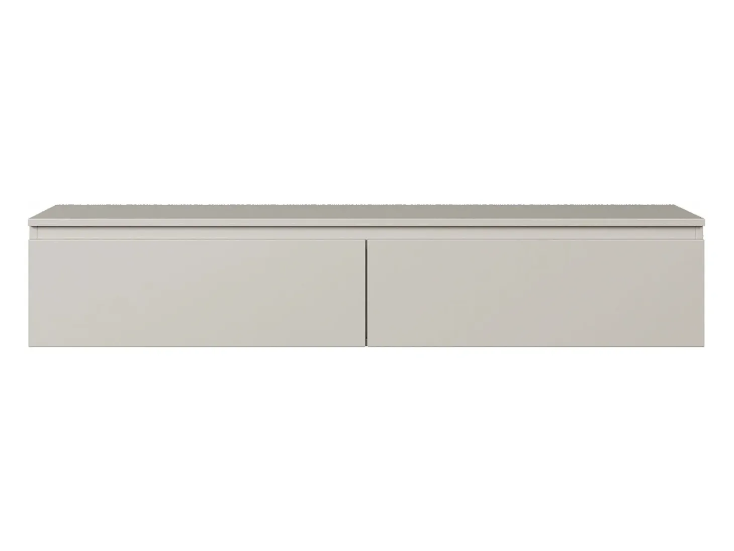 Mueble de TV suspendido con 2 puertas -150 cm -greige -BEMMI