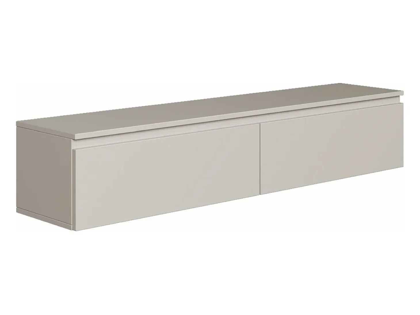 Mueble de TV suspendido con 2 puertas -150 cm -greige -BEMMI