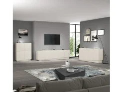 Mueble de TV Vela con 5 puertas color cachemira 225x35x60,4 cm