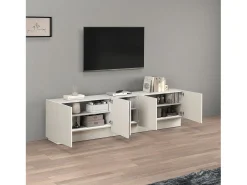 Mueble de TV Vela con 5 puertas color cachemira 225x35x60,4 cm