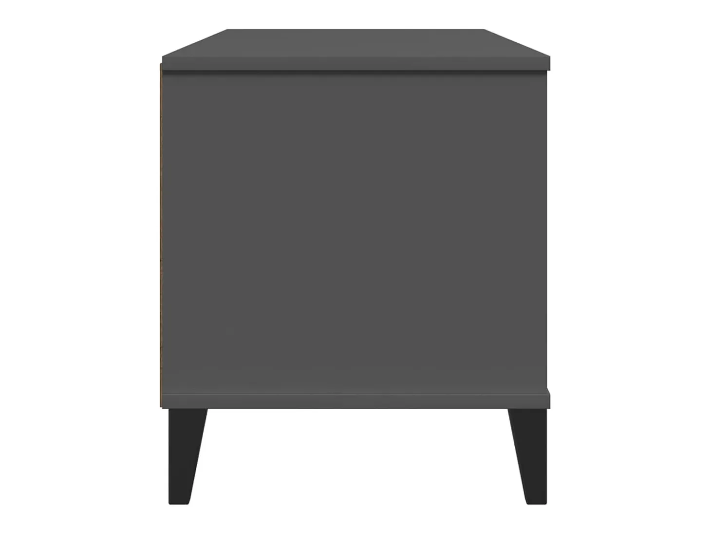 Mueble de TV VIKEN de madera maciza de pino gris antracita