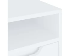 Mueble de TV VISNES blanco 100x40x38 cm madera de ingeniería