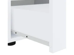 Mueble de TV VISNES blanco 100x40x38 cm madera de ingeniería