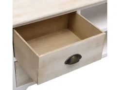 Mueble de TV 108x30x40 cm Madera maciza de Paulownia
