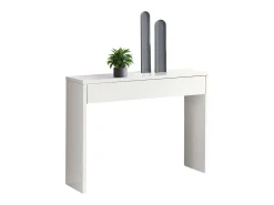Mueble Entrada Recibidor Lupe Moderno Blanco 101x76x30 cm