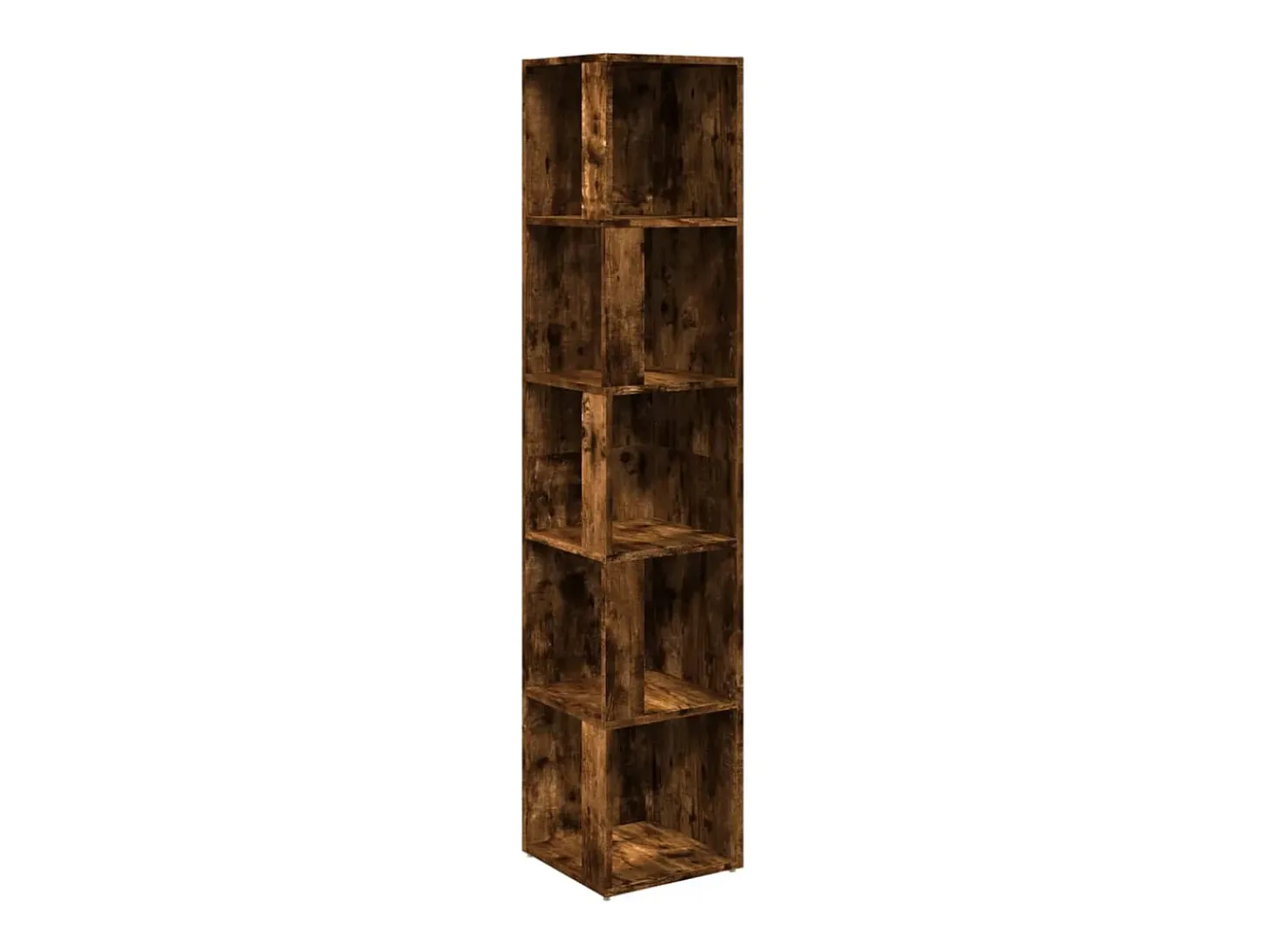 Mueble esquina madera contrachapada roble ahumado 33x33x164,5cm