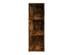 Mueble esquina madera contrachapada roble ahumado 33x33x100 cm