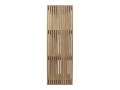 Mueble Modular de Diseño Klaus 3 Compartimentos Marrón 99cm en Madera y Paneles